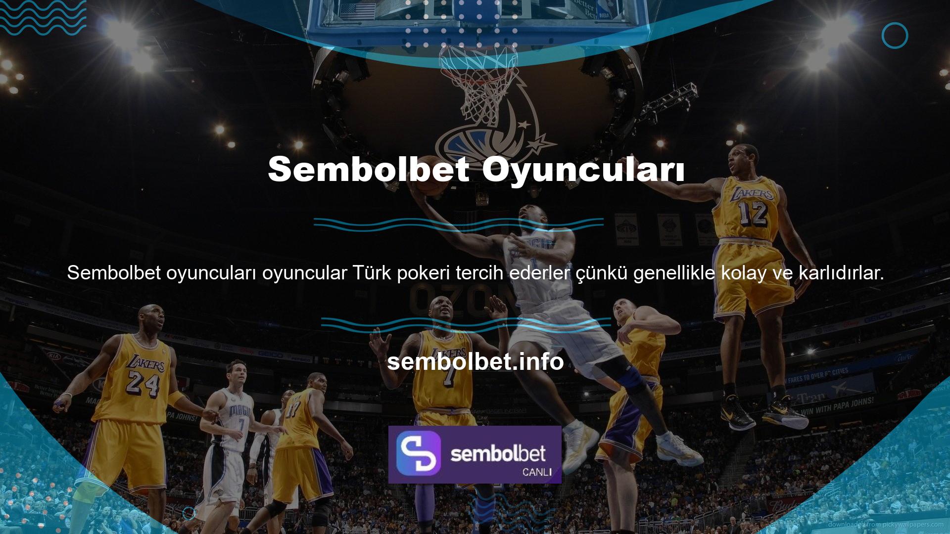Sembolbet Türk poker özellikleri